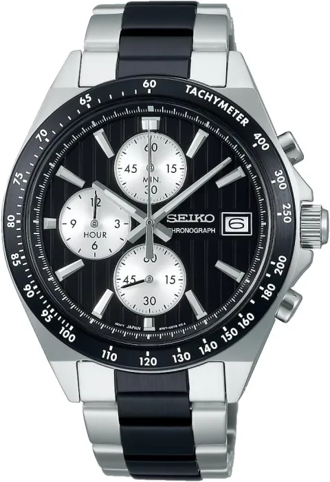 Foto 1 do relógio Seiko Selection Cronógrafo Preto (ampliar)