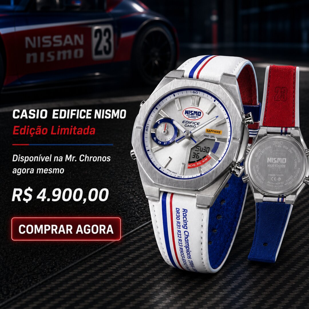 Casio Edifice NISMO Heritage Branco — destaque 6