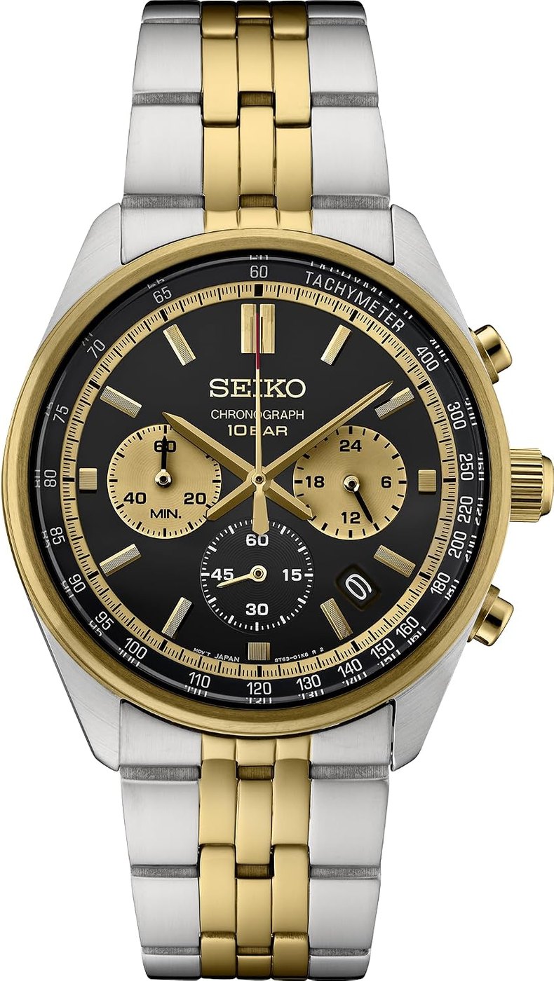 Seiko Cronógrafo Bicolor Dourado