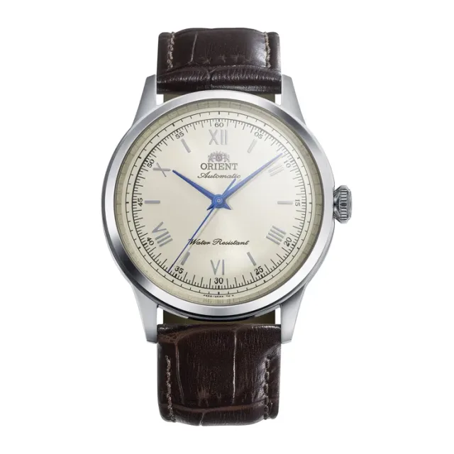 Relógio Orient Bambino 38 Champagne em fundo branco