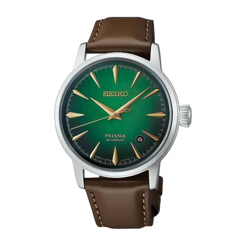 Relógio Seiko Presage Cocktail Time Verde Degradê em fundo branco