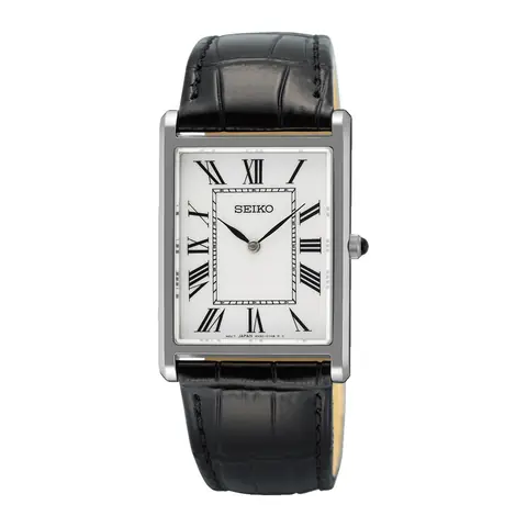 Relógio Seiko Tank Branco em fundo branco